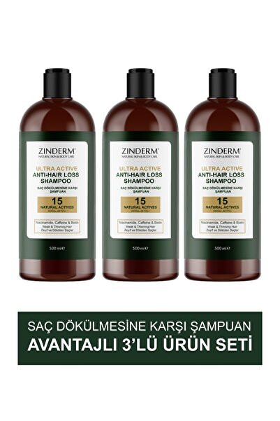 zinderm Anti-Hair Loss Fast Growth Boosting Strengthening Keratin, Biotin Sha...