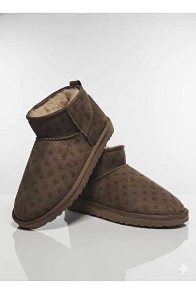 Pierre Cardin ® I Printed Women's Fur Lined Suede Mink Daily Boots 55391