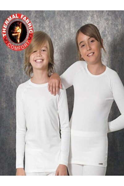 Doreanse تي شيرت فيلفوت حراري للجنسين برقبة دائرية وأكمام طويلة 222