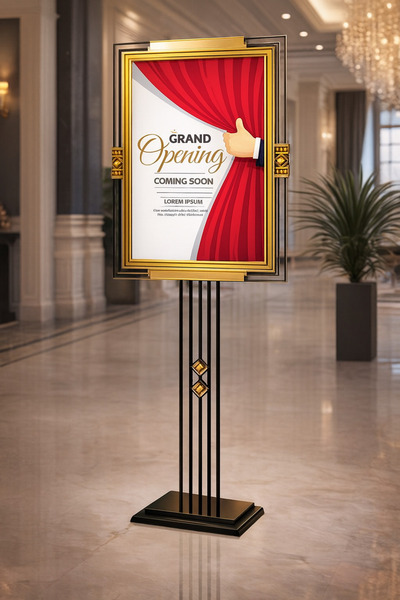 Grand City Media Luxury welcome stand for hotels