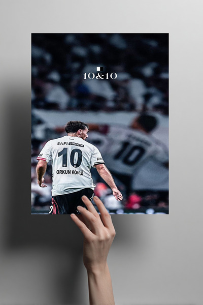 Genel Markalar Orkun Kökçü x Sergen Yalçın Taraftar Metal Poster – Siyah Beya...