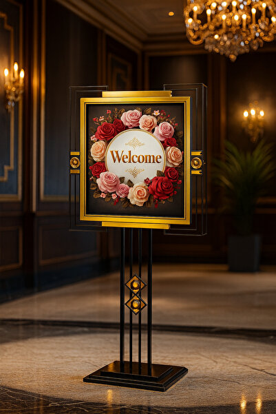 Grand City Media Luxury welcome stand for hotels