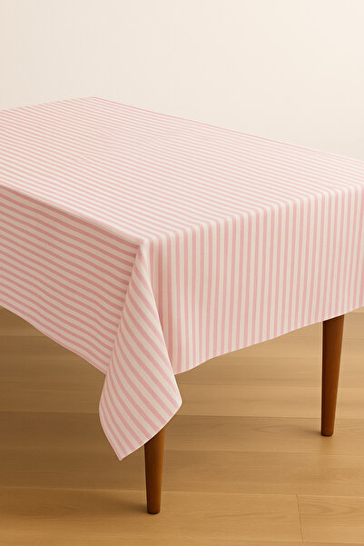 Mirilliahome Striped Linen Tablecloth - Dining Table Cloth - Picnic Cloth