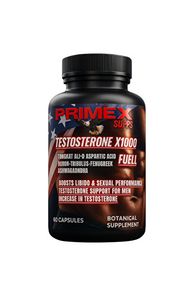 Primexsupps Testo Booster, Tribulus Terrestris, Ginseng,Bor, Shilajit Siniste...