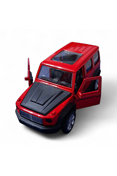 Vision XXI MERCEDES-BENZ EQG metal model, Die-Cast, Scale 1:28, lights and sounds, 14 cm, red