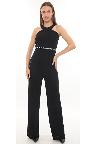 hilaltrendd Hilaltrend simli Kemerli halter yaka tulum