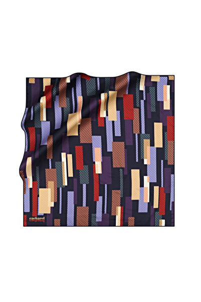 Cacharel Mor Kadın Geometrik Eşarp 7702314922