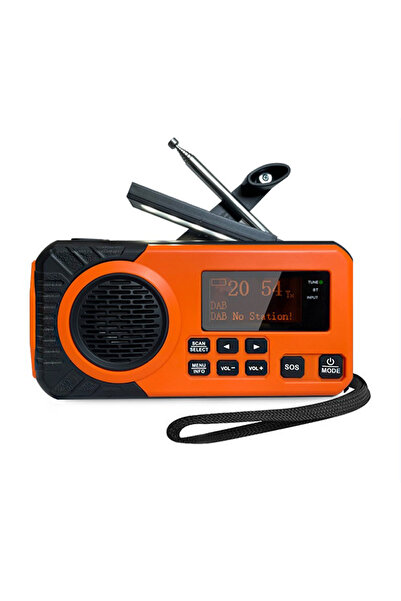 Choice راديو طوارئ محمول يعمل بالطاقة الشمسية مزود بخاصية الراديو الرقمي ثنائ...