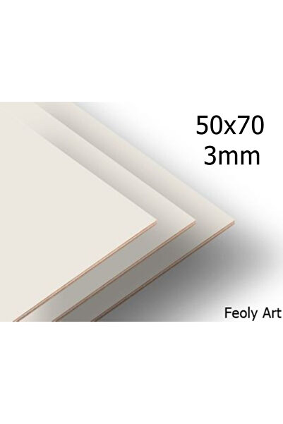 Feoly Art 3 mm 50x70 MDF Plaka (2 ADET) - Hobi, Maket, Ahşap El Sanatları İçin Uygun (2`li Paket)