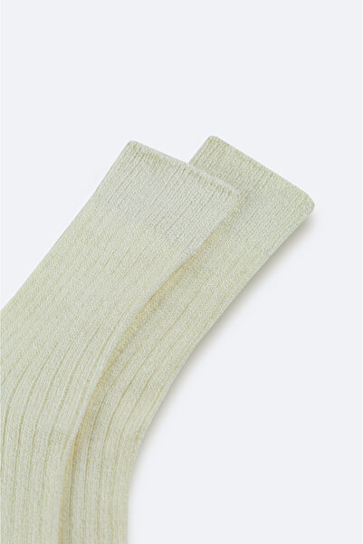 Avva Мъжки чорапи в цвят екрю с релефна текстура A52Y8504