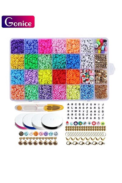 Gonice خرز زجاجي لصنع المجوهرات - خرز كريستالي دائري متعدد الأوجه ومُفصل