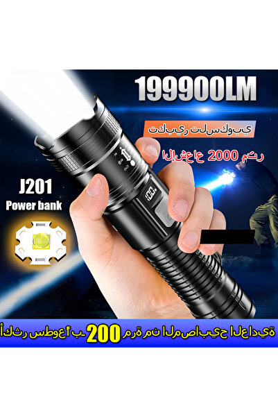 NO BRAND 2026 New Portable Flashlight Rechargeable LED Flashlight