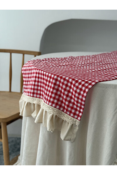 KaiAtelier Runner din in brut cu volane Mia Kareli 40x120cm