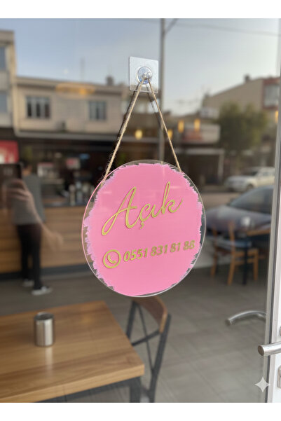 NaturessCo Açık - Kapalı Tabela Lazer Kesim Açık - Kapalı Tabela Open-close