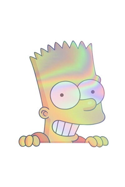 Çağlayan Reklam simpson Sticker Araba, Motorsiklet, Kask, Laptop, Cam Sticker 12x10 Cm