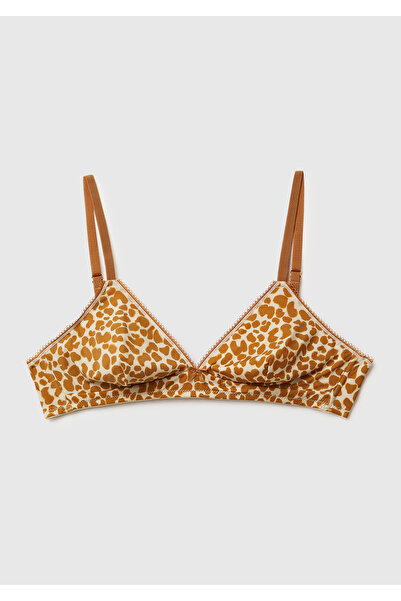 United Colors of Benetton Women's camel patterned triangle bra