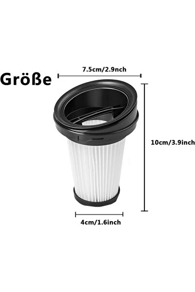 OEM Filter for Grundig VCH9629 Vacuum Cleaner - 6pcs, Compatible with VCH 9832, VCH9632, VCH9631