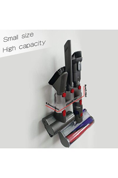 OEM Wall-Mounted Accessory Holder for Dyson Vacuum Cleaners - Compatible with V11 V10 V8 V7 (Grey)