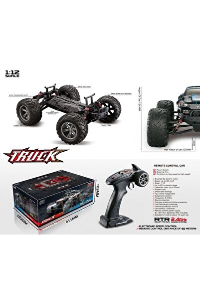 CHALLENGER Monster Truck X9115 1:12 2WD 2.4 GHz +36 km/h red