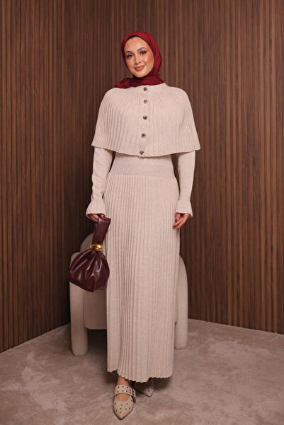 Balenbi Women's Tight Knitted Cape Sweater Hijab Dress Std Size 1150