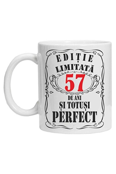 CRD PRINT Personalized mug with the text 'limited edition', 57 years, CRD PRINT, 330 ml, white