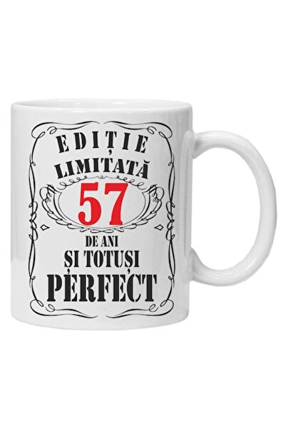 CRD PRINT Personalized mug with the text 'limited edition', 57 years, CRD PRINT, 330 ml, white
