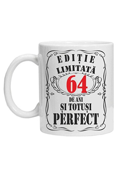 CRD PRINT Personalized mug with text "limited edition", 64 years, CRD PRINT, 330ml, white