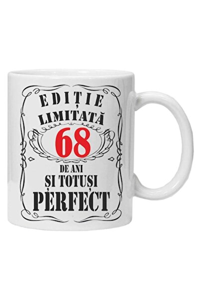 CRD PRINT Personalized mug 'limited edition', 68 years, CRD PRINT, 330 ml, white