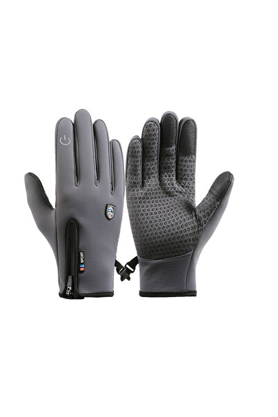 OEM Three-piece set - knitted hat, scarf and gloves, warm and windproof, MZ-22, off-white.