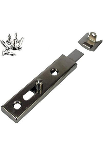 Raco Stainless Steel Furniture Tower Bolt Sliding Lock with Screws - Silver (3 INCH, Pack of 2)