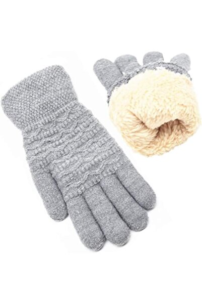 NO BRAND Touchscreen gloves, warm knitted wool gloves, suitable for cold weat...