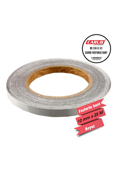 Muhtelif Carub Phosphorescent Tape White 1 cm X 25 Mt