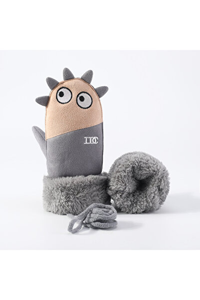 NO BRAND Children's gloves, warm for autumn and winter, with mittens, thick s...