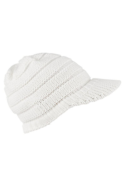 NO BRAND Women's winter knitted hat, winter hat, loose hat, white