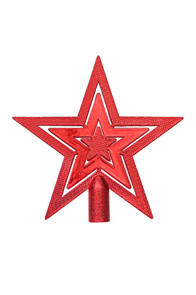 NO BRAND زينة شجرة عيد الميلاد على شكل نجمة، 20 سم نجمة خماسية ثلاثية الأبعاد...