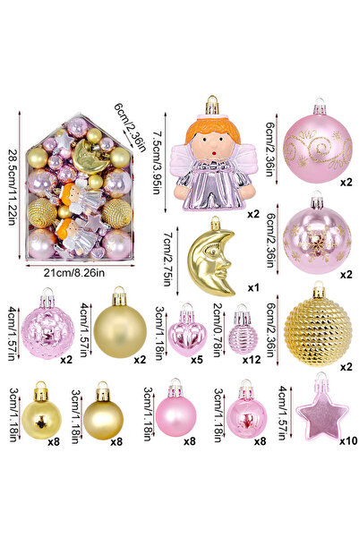 NO BRAND Set of 72 pieces of painted and irregularly shaped galvanized house-...