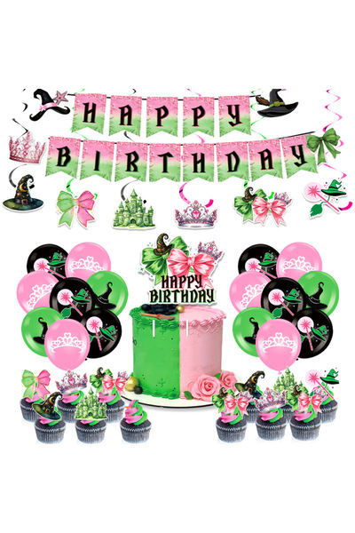 NO BRAND ديكورات حفلات ذات طابع الساحرة، لافتات، ملصقات معلقة وزخارف أخرى للح...