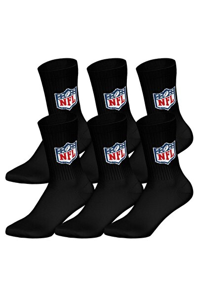 NFL Unisex Socken, 6er Pack - Shield 6Pack Crew Socken, Logo, Polyester-Baumw...