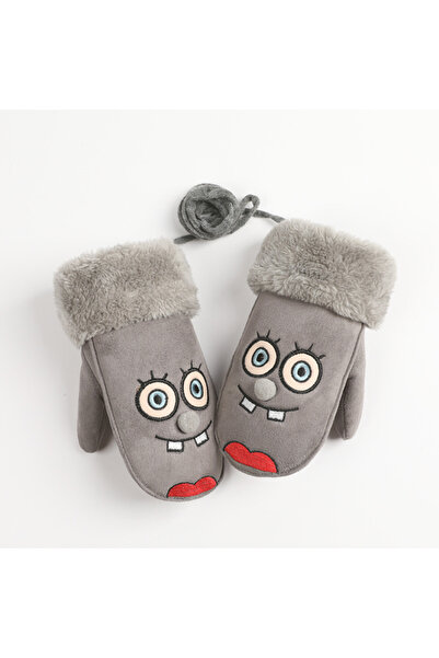 NO BRAND Children's gloves, warm for autumn and winter, with mittens, thick s...