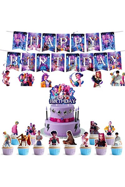 NO BRAND 4-piece set for a Blue Witch girls birthday party theme, including 1...