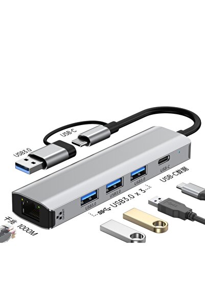 OEM Multifunctional 6-in-1 USB-C Hub with 3 USB 3.0 Ports