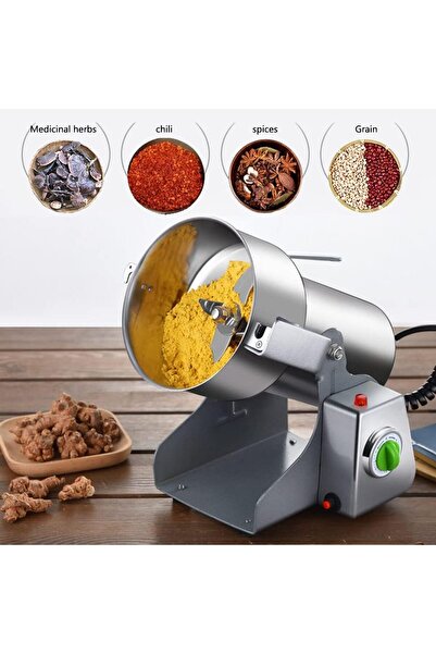 Generic 800G Electric Grain Grinder Mill High Speed Spice Herb Grinder (304 stainless steel)