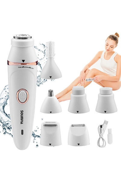 Solimpia Seven-in-one Multi-function Washable Epilator Hair Removal Women Electric Epilator