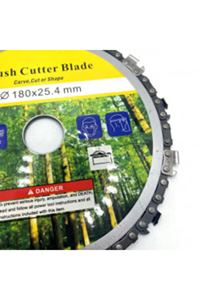 OEM Brushcutter disc with chainsaw chain 235 mm x 25.4