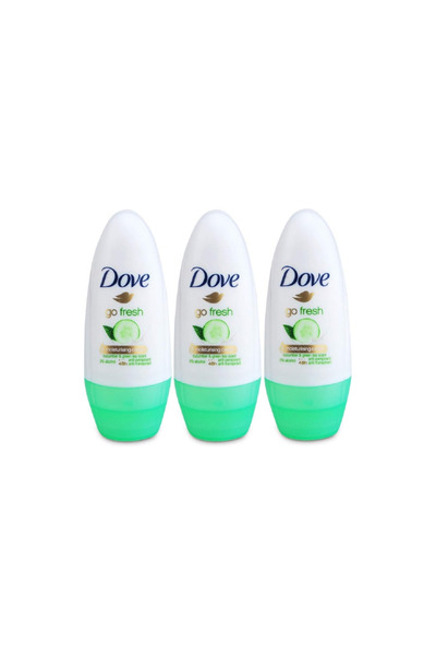 Dove Go Fresh Cucumber & Green Tea Anti-perspirant Deodorant Roll-on 50ml (Pack of 3)
