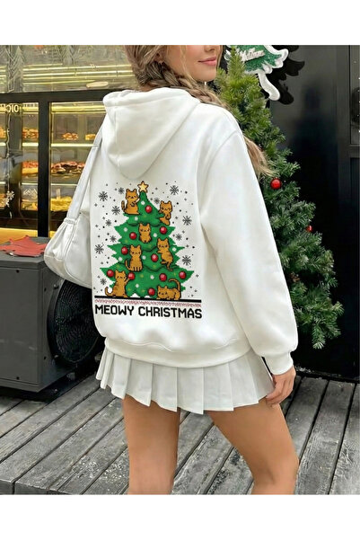 Touz Moda Hanorac groasă pentru tineri cu 3 fire cu design de Crăciun