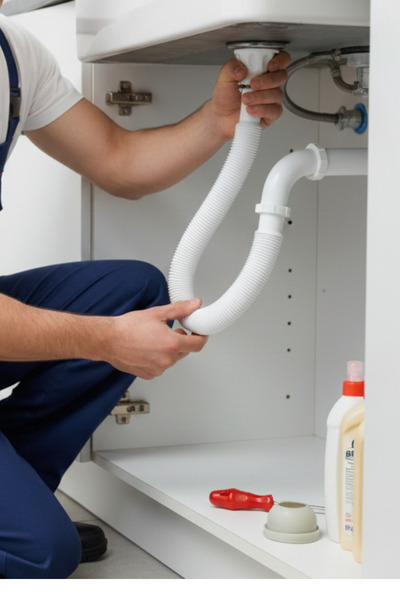 HkTeknik Lüks Beyaz Körüklü Lavabo Gider Hortumu Sifonu Seti | Yıldız Tornavi...