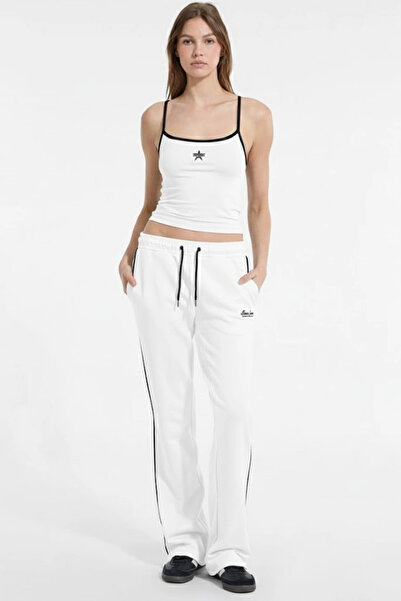 Guess Jeans Women White Regular Fit Sweatpants W5Yb32K68I4-G011