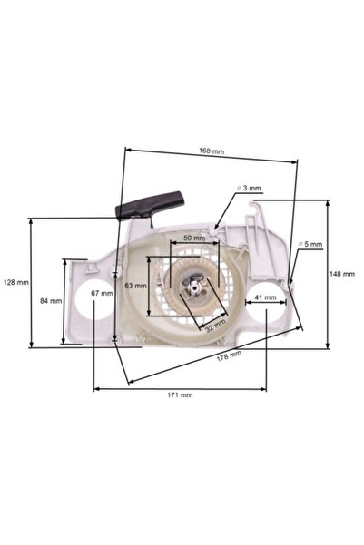 TAIWAN Demaror pentru drujbă compatibil cu Stihl 170 2-MIX, 180 2-MIX