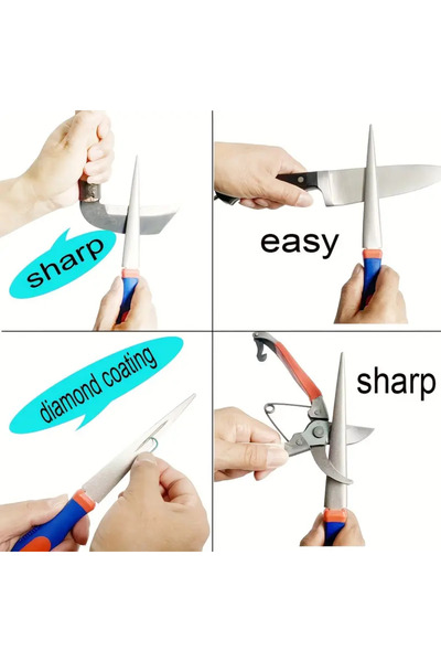 MaffStuff Professional diamond file for sharpening knives, swords, cleavers and scissors